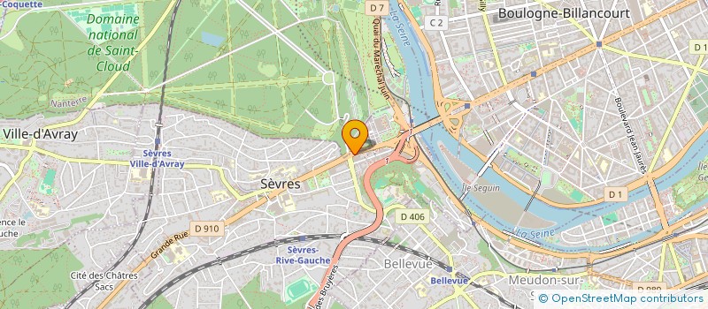 localisation de l'entreprise SCI CELINE à SEVRES