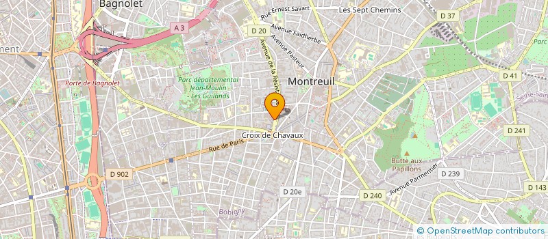 localisation de l'entreprise SCI CELINE à MONTREUIL