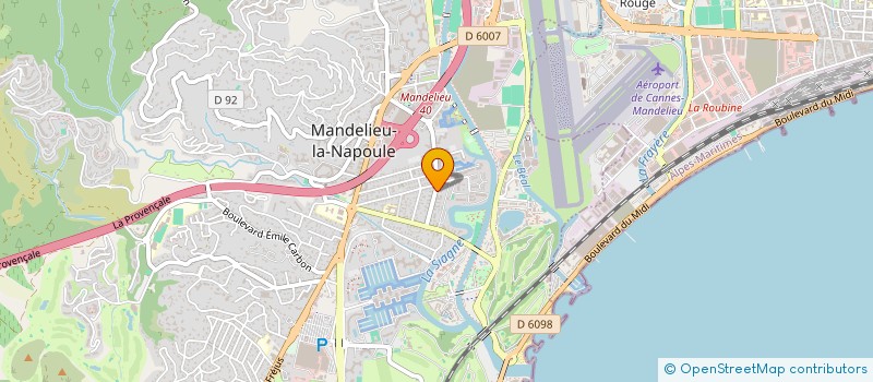 localisation de l'entreprise SCI CELINE à MANDELIEU-LA-NAPOULE