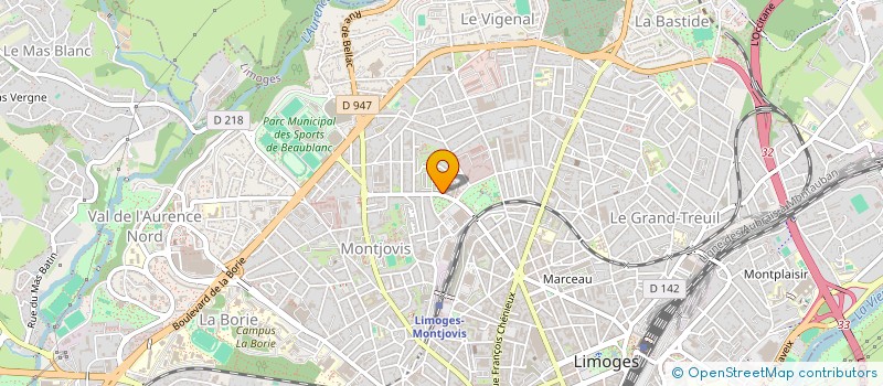 localisation de l'entreprise SCI CELINE à LIMOGES