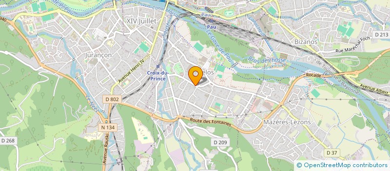 localisation de l'entreprise SCI CELINE  GELOS