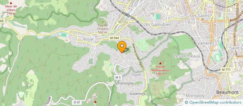 localisation de l'entreprise SCI CELINE  ROYAT