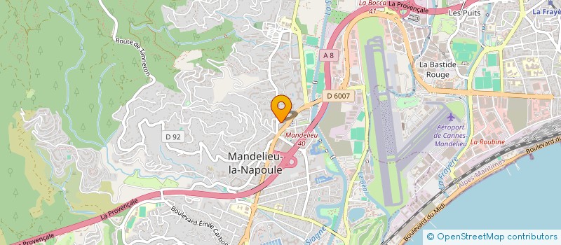localisation de l'entreprise SCI CELINE à MANDELIEU-LA-NAPOULE