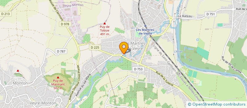 localisation de l'entreprise SCI CELINE  LES MARTRES-DE-VEYRE