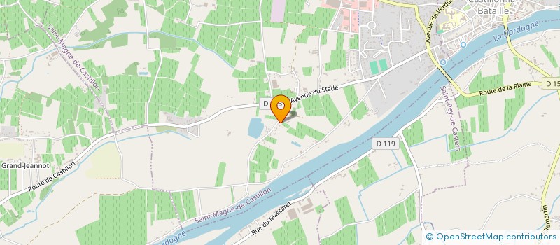 localisation de l'entreprise SCI CELINE  SAINT-MAGNE-DE-CASTILLON