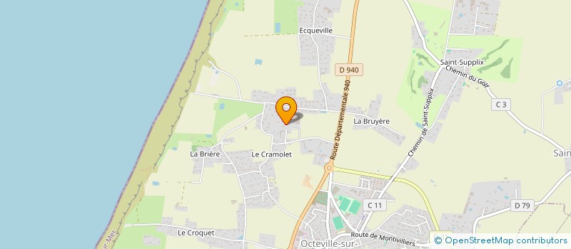 localisation de l'entreprise SCI CELINE ARGENTAIN  OCTEVILLE-SUR-MER