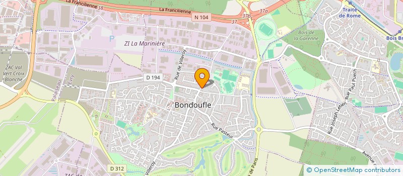 localisation de l'entreprise SCI CELINOU à BONDOUFLE