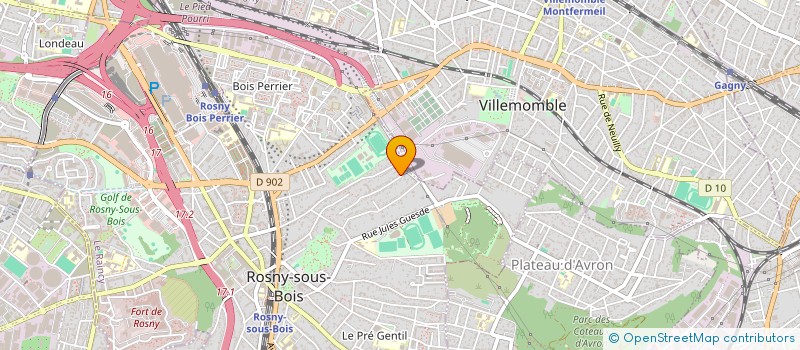 localisation de l'entreprise SCI CELIYA à ROSNY-SOUS-BOIS
