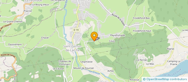 localisation de l'entreprise SCI CELLA à SAINT-CERNIN-DE-LARCHE
