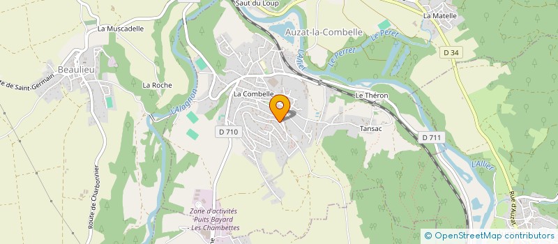 localisation de l'entreprise SCI CELLAMINES  AUZAT-LA-COMBELLE