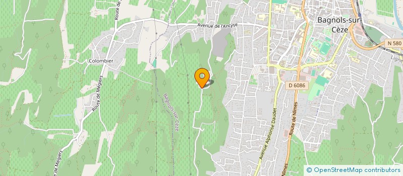 localisation de l'entreprise SCI CELLEX  BAGNOLS SUR CEZE