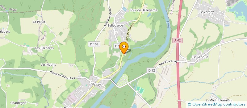 localisation de l'entreprise SCI CELLEX  PRIAY