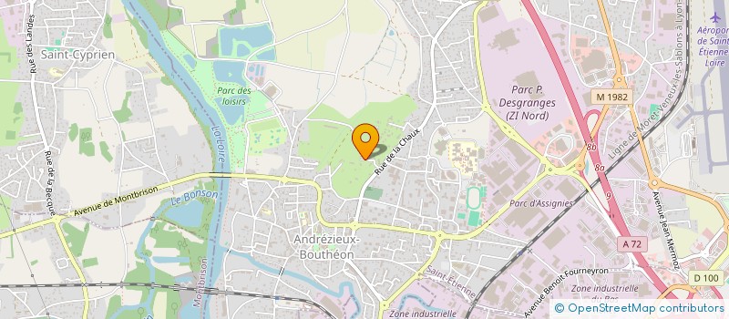 localisation de l'entreprise SCI CELLIO  ANDREZIEUX-BOUTHEON