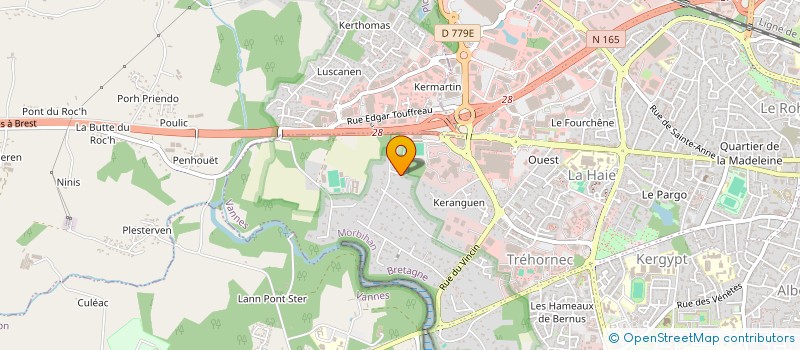 localisation de l'entreprise SCI CELLO à VANNES
