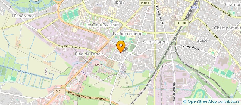 localisation de l'entreprise SCI CELMAP à NIORT