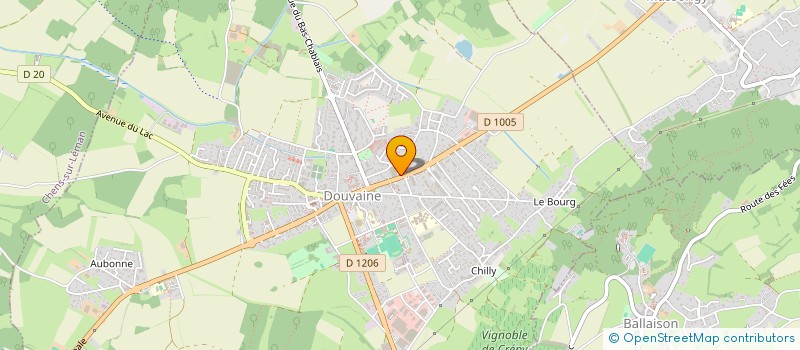 localisation de l'entreprise SCI CELO  DOUVAINE