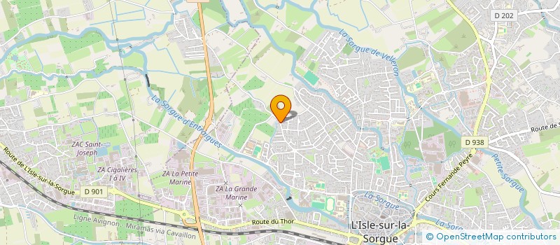 localisation de l'entreprise SCI CELT  L'ISLE-SUR-LA-SORGUE