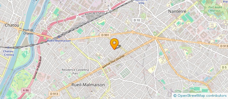localisation de l'entreprise SCI CELT à RUEIL-MALMAISON