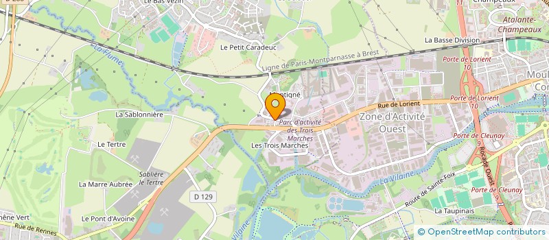 localisation de l'entreprise SCI CELTONORMANDE  VEZIN-LE-COQUET