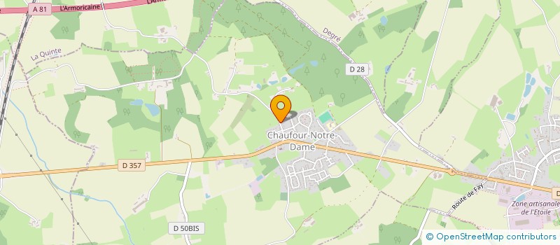 localisation de l'entreprise SCI CELUFON  CHAUFOUR-NOTRE-DAME