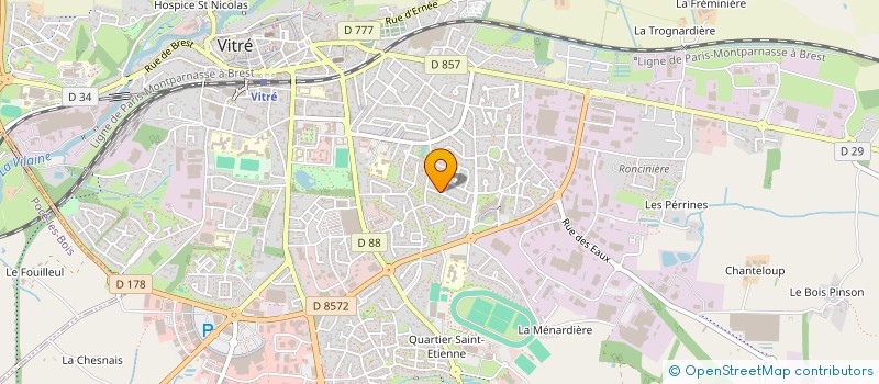 localisation de l'entreprise SCI CELUVI  VITRE