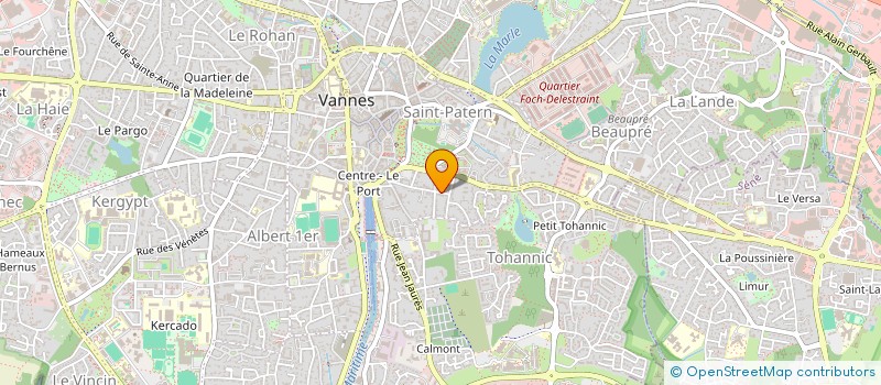 localisation de l'entreprise SCI CELVIN 56 à VANNES