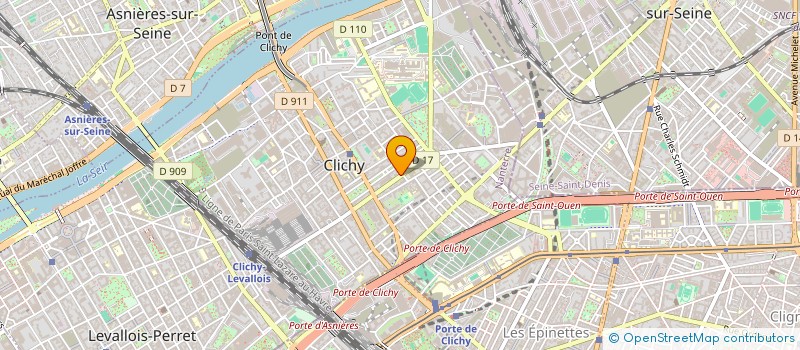 localisation de l'entreprise SCI CELY à CLICHY