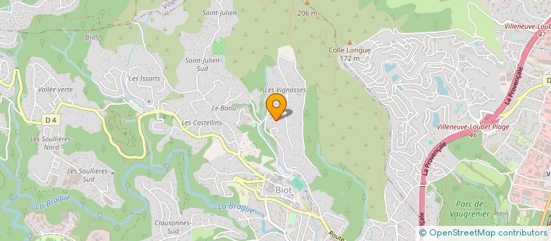 localisation de l'entreprise SCI CELYA  BIOT