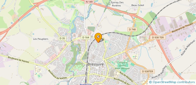 localisation de l'entreprise SCI CELYAN IMMO  BRESSUIRE