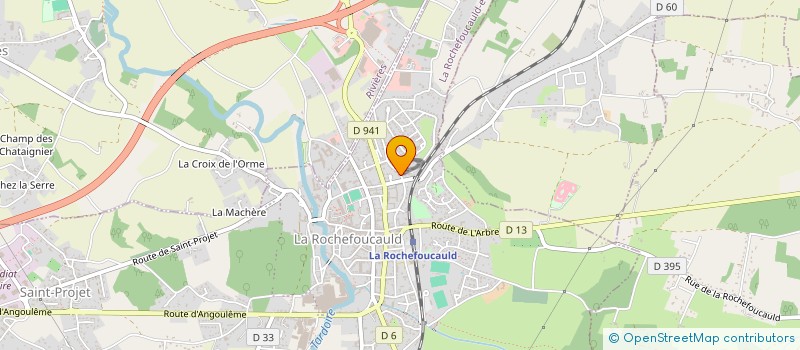 localisation de l'entreprise SCI CELYVES  LA ROCHEFOUCAULD-EN-ANGOUMOIS