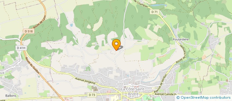 localisation de l'entreprise SCI CEM 2  LA COTE-SAINT-ANDRE