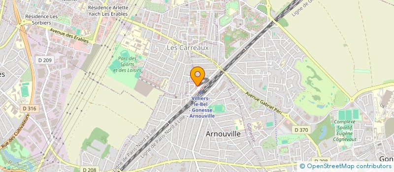 localisation de l'entreprise SCI CEM  ARNOUVILLE