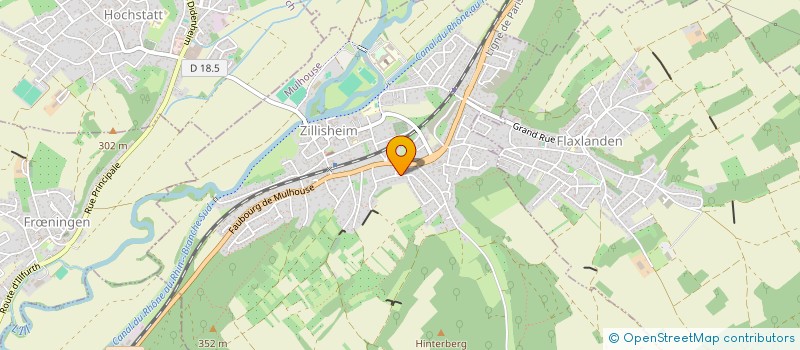 localisation de l'entreprise SCI CEM  ZILLISHEIM