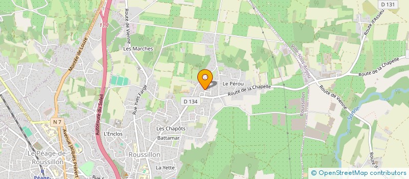 localisation de l'entreprise SCI CEMA  ROUSSILLON