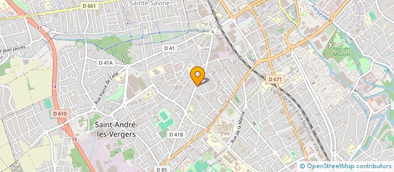 localisation de l'entreprise SCI CEMA  SAINT-ANDRE-LES-VERGERS