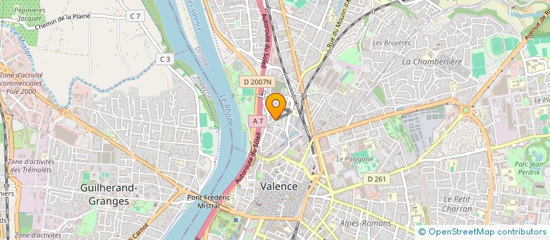 localisation de l'entreprise SCI CEMA  BOURG-LES-VALENCE