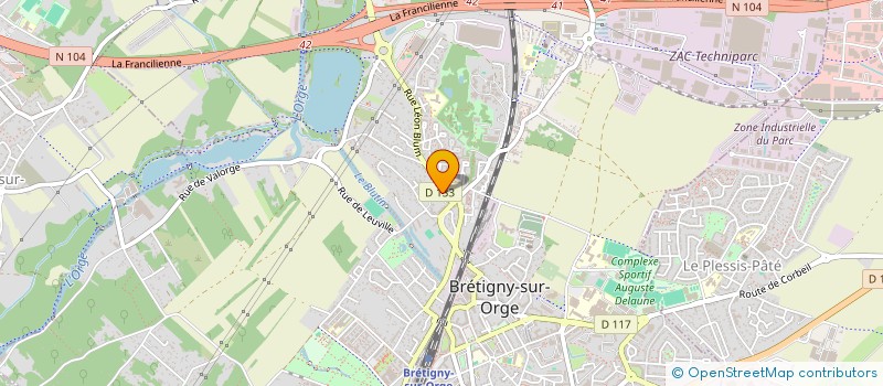 localisation de l'entreprise SCI CEMACIL à BRETIGNY-SUR-ORGE