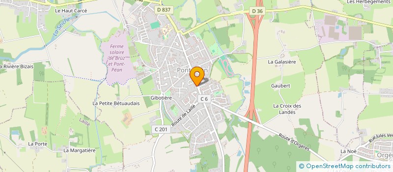 localisation de l'entreprise SCI CEMALOU  PONT-PEAN