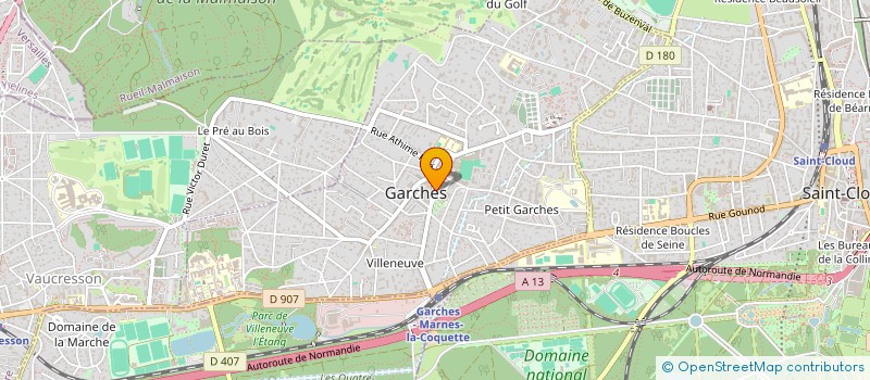 localisation de l'entreprise SCI CEMAM à GARCHES