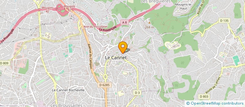 localisation de l'entreprise SCI CEMAR à LE CANNET