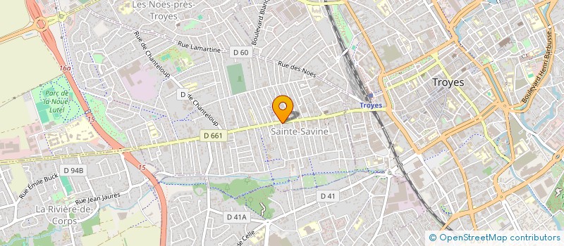 localisation de l'entreprise SCI CEMAX 99  SAINTE SAVINE