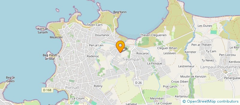 localisation de l'entreprise SCI CEMAXALEX  PLOUDALMEZEAU