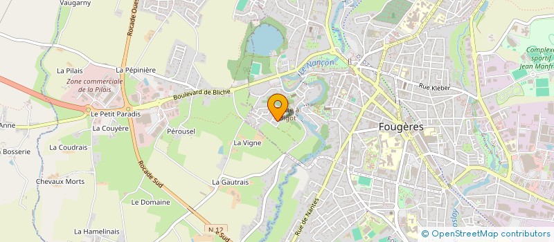 localisation de l'entreprise SCI CEME PATRIMOINE  FOUGERES