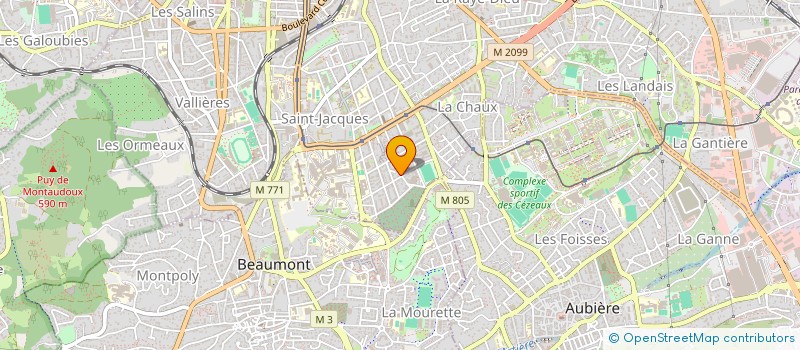 localisation de l'entreprise SCI  CEMIG  CLERMONT-FERRAND