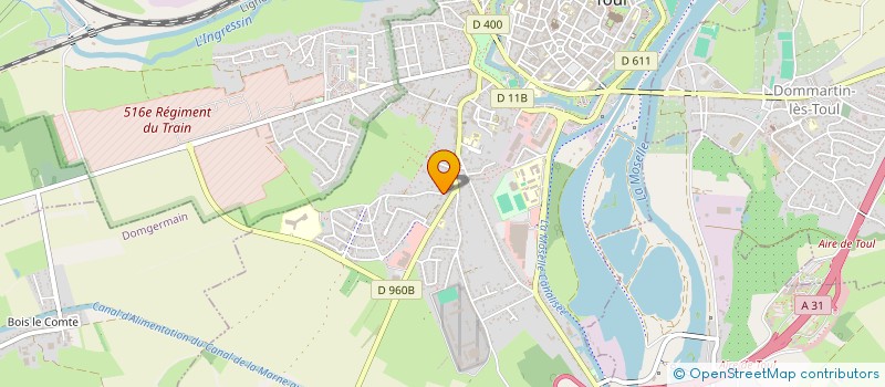 localisation de l'entreprise SCI CEMILO  TOUL