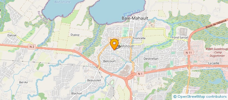 localisation de l'entreprise SCI CEMIO  BAIE-MAHAULT