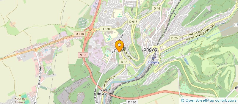 localisation de l'entreprise SCI CEMP à LONGWY