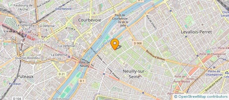 localisation de l'entreprise SCI CENA à NEUILLY-SUR-SEINE