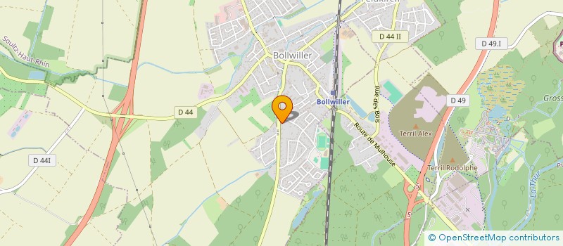localisation de l'entreprise SCI CENA  BOLLWILLER