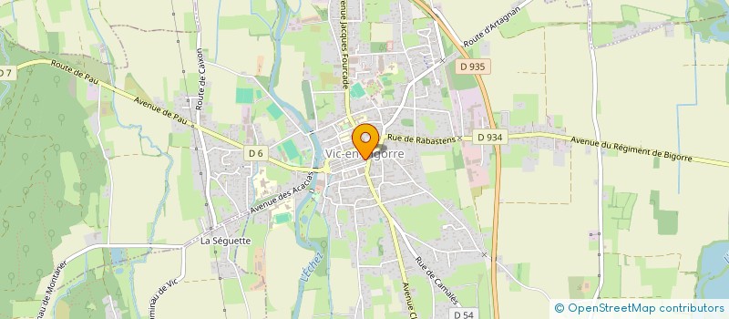 localisation de l'entreprise SCI CENAC  VIC-EN-BIGORRE